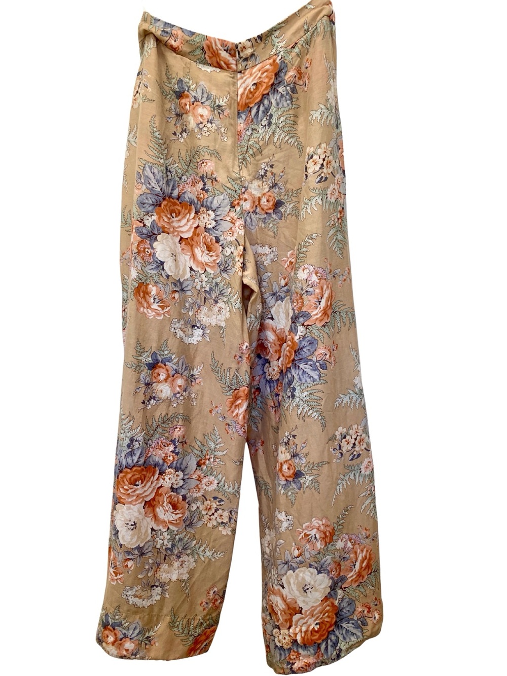 Zimmermann Corsair Floral Cotton Silk Tie Wrap Wide-Leg Pants Size US 6 - Picture 9 of 13